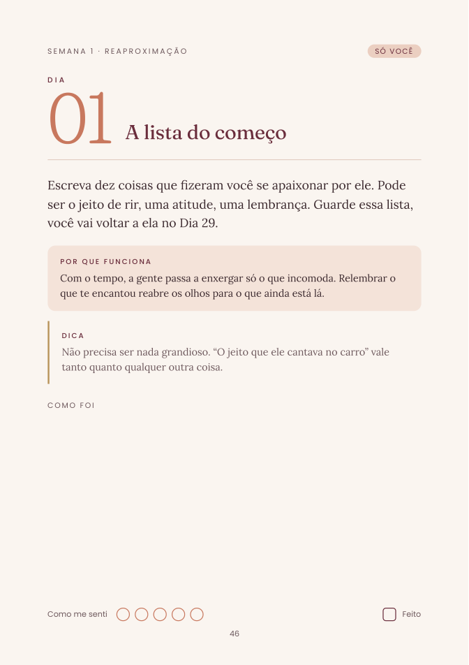 Página real do desafio: A lista do começo